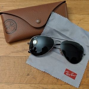 Ray-Ban Aviator Sunglasses green classic lenses